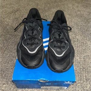 Adidas Black and Gray Athletic Shoes